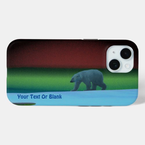 Polar Lights Polar Bear iPhone 15 Case