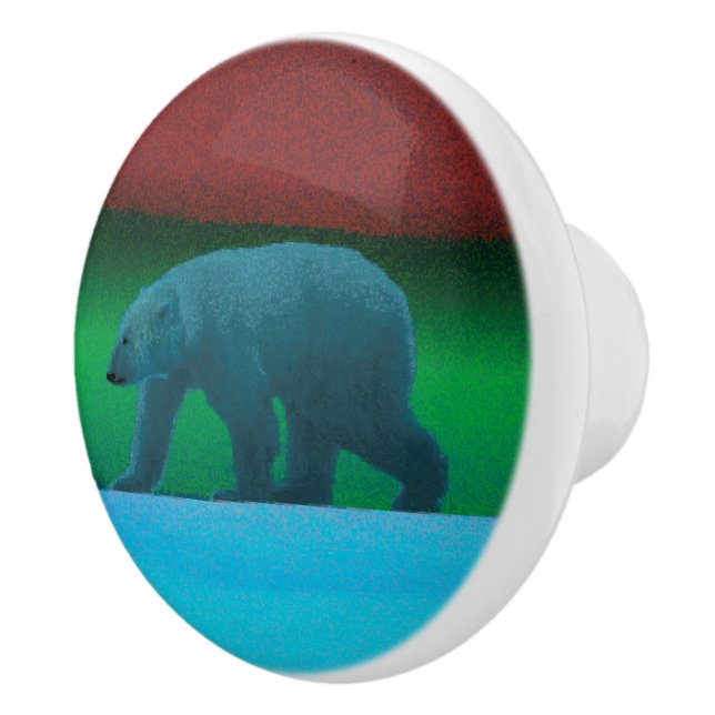 Polar Lights Polar Bear Ceramic Knob (Right)