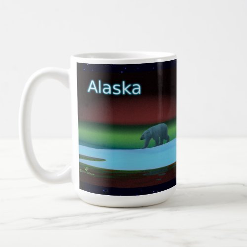 Polar Lights Polar Bear Coffee Mug