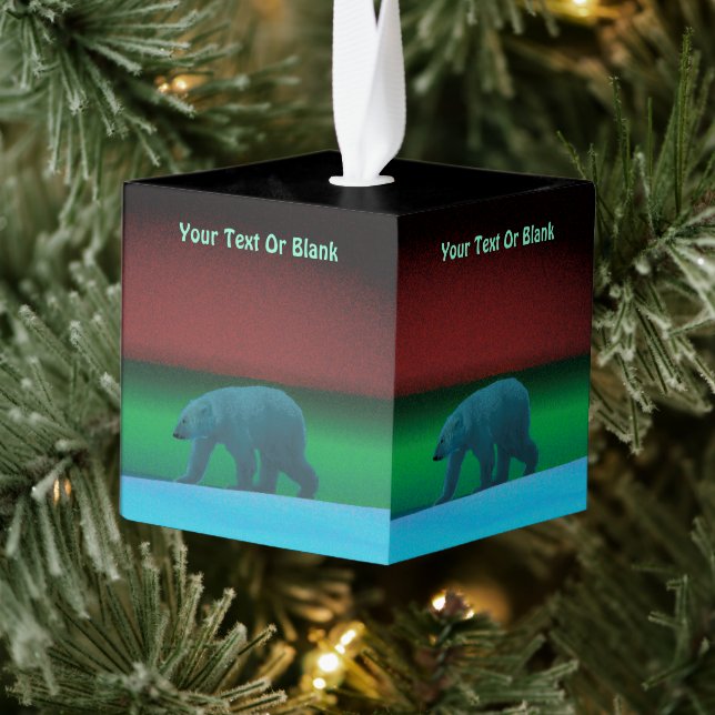 Polar Lights Polar Bear Cube Ornament (Tree)