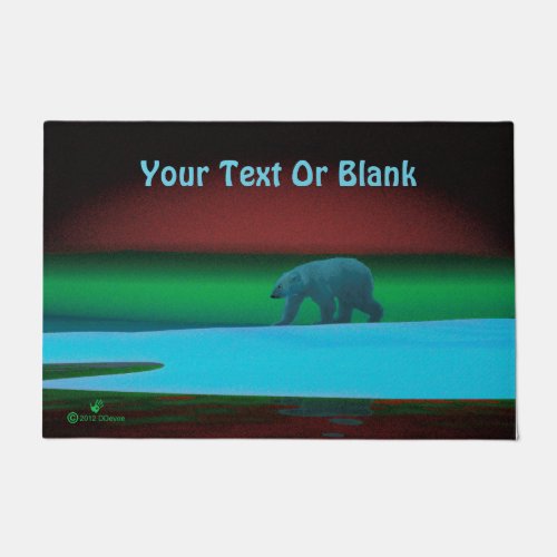 Polar Lights Polar Bear Doormat