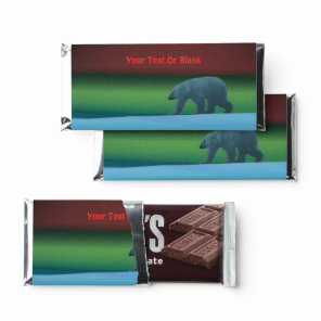 Polar Lights Polar Bear Hershey Bar Favors