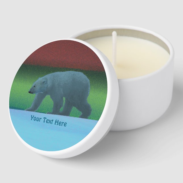 Polar Lights Polar Bear Mini Candle Favors (Corner)