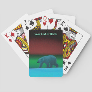 Polar Lights Polar Bear Poker Cards