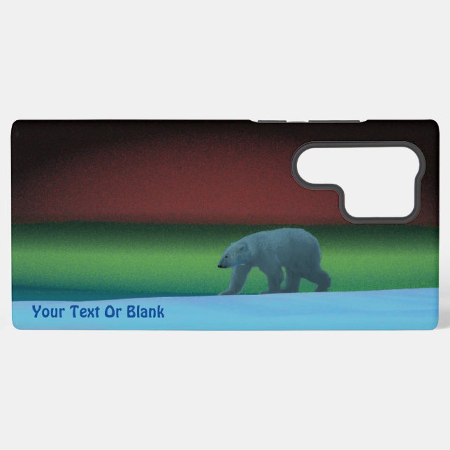 Polar Lights Polar Bear Samsung Galaxy Case (Back Horizontal)