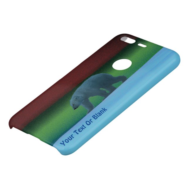 Polar Lights Polar Bear Uncommon Google Pixel Case (Bottom)
