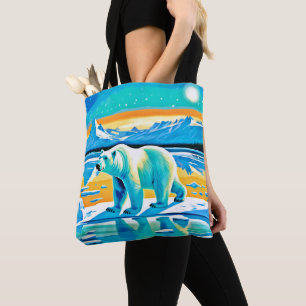 Polar Majesty: Arctic Landscape Tote Bag