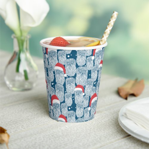 Polar Owls In Christmas Paper Cups