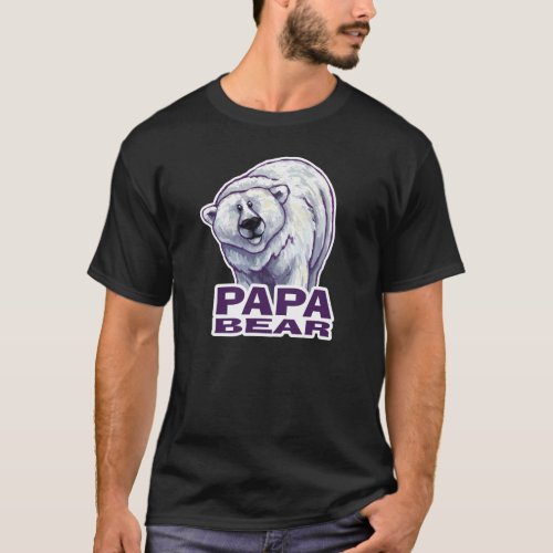 Polar Papa Bear Mens Dark Tee