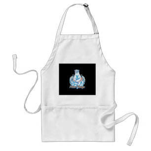 Polar Plunge Ice Jump Funny Polar Bear Winter Swim Adult Apron