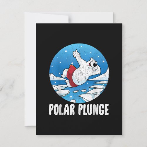 Polar Plunge Ice Jump Polar Bear Winter Swim Invitation