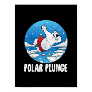 Polar Plunge Ice Jump Polar Bear Winter Swim Poster