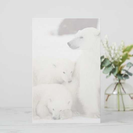 Polar She-bear With Cubs (Standing Front)