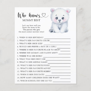 Polar Teddy Bear - Who knows mommy best