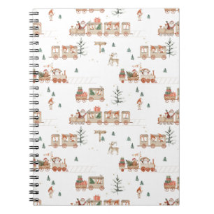 Polar train - Elf Santa helpers Happy holidays Notebook