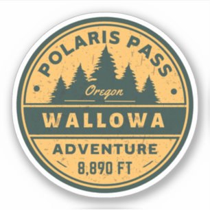 polaris pass wallowa hiking Oregon alpine pass Sticker