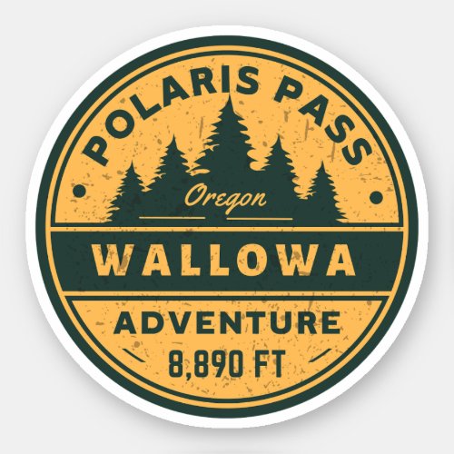 polaris pass wallowa hiking Oregon alpine pass Sticker