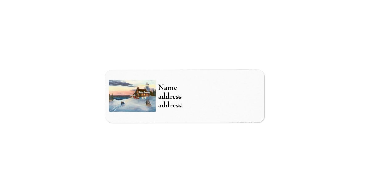 Polaris Sunset Return Address Labels Zazzle