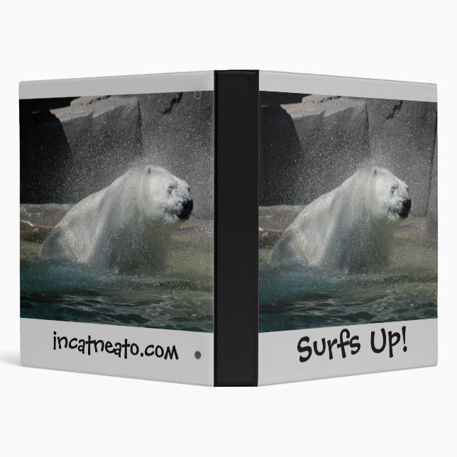 Polars Bears 3 Ring Binder (Background)