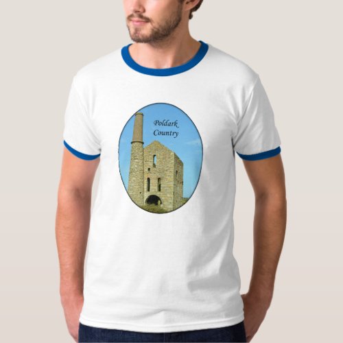 Poldark Country Mine Ruins Cornwall England T_Shirt