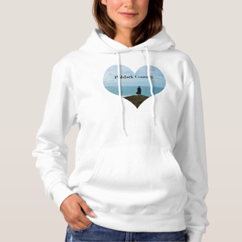 Poldark Country Photo Heart Cornwall England Hoodie