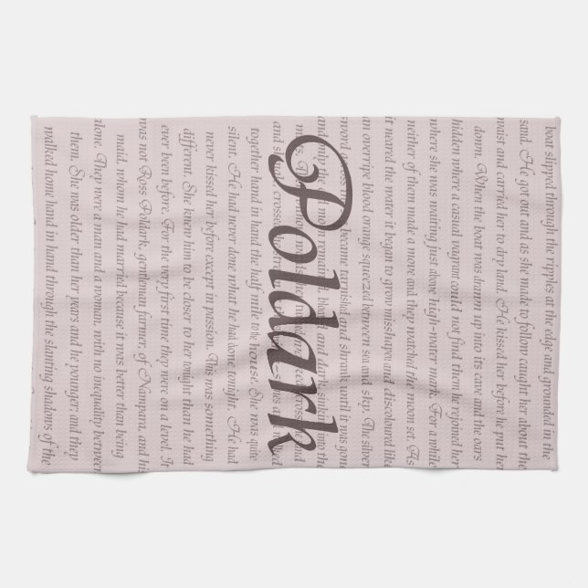 Poldark Quote Kitchen Towel (Horizontal)