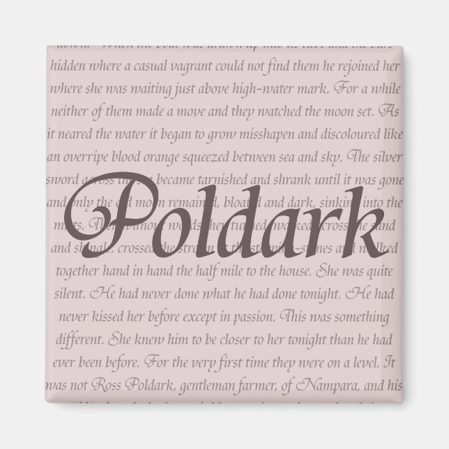 Poldark Quote Magnet (Front)