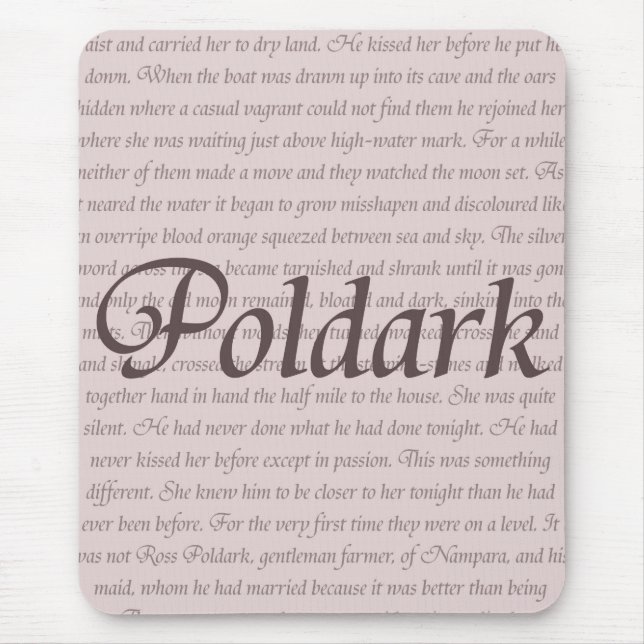 Poldark Quote Mouse Pad (Front)