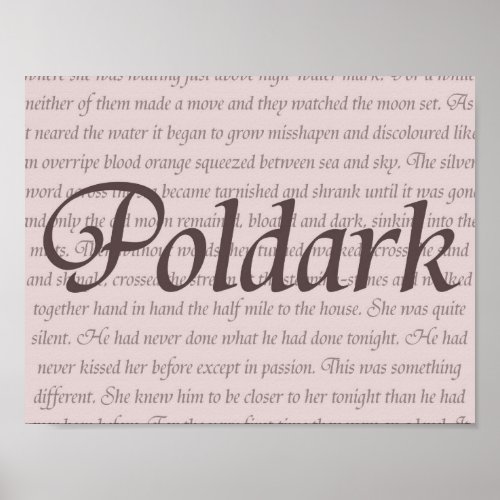 Poldark Quote Poster