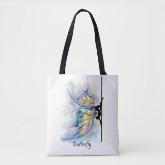 Pole Dance Butterfly Pose with Butterfly Wings Bag