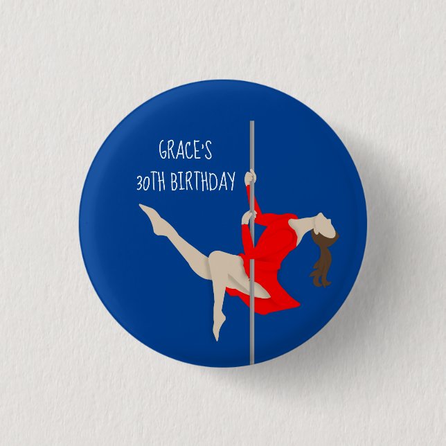 Pole Fitness Button (Front)
