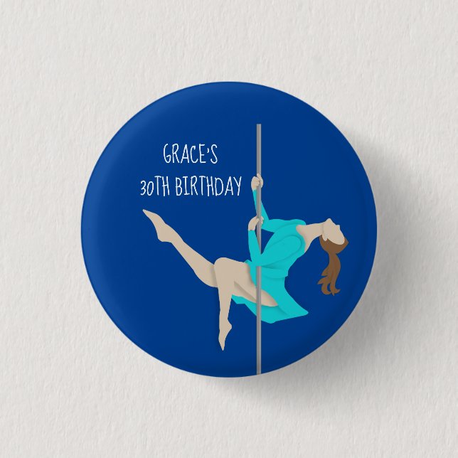 Pole Fitness Button (Front)