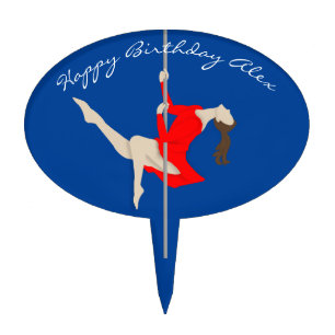 Pole Fitness Cake Topper