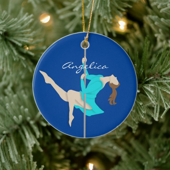 Pole Fitness Ceramic Ornament (Tree)