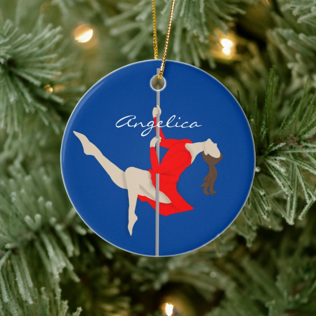 Pole Fitness Ceramic Ornament (Tree)