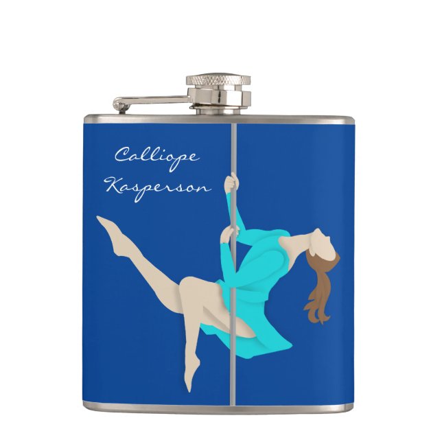 Pole Fitness Flask (Front)