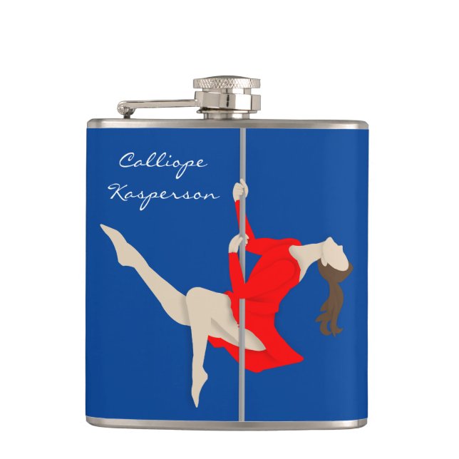 Pole Fitness Flask (Front)