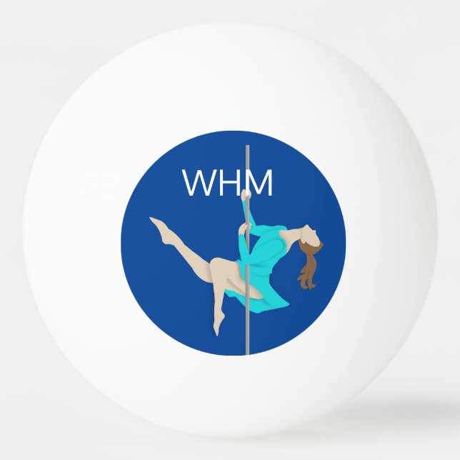 Pole fitness ping pong ball (Front)