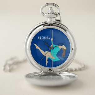 Pole Fitness Pocket Watch