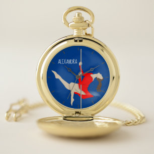 Pole Fitness Pocket Watch