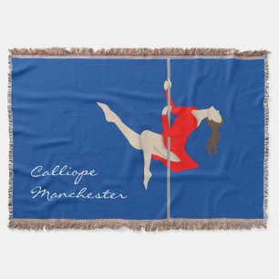 Pole Fitness Throw Blanket