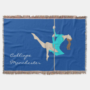 Pole Fitness Throw Blanket