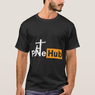 Pole Hub Lineman Line Worker Utility Pole Funny Li T-Shirt