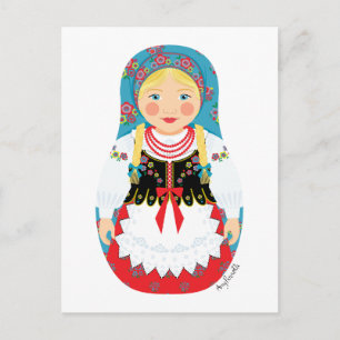 Pole Matryoshka Postcard