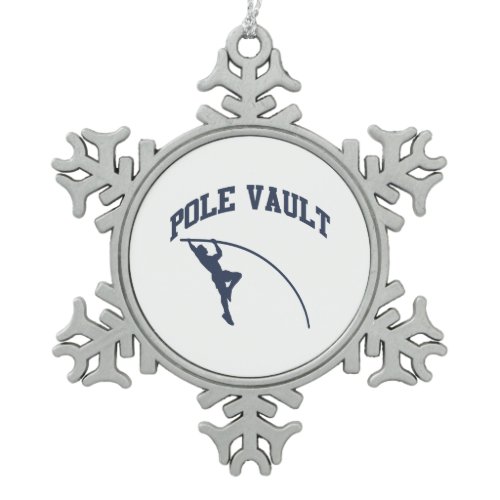 Pole Valt Snowflake Pewter Christmas Ornament