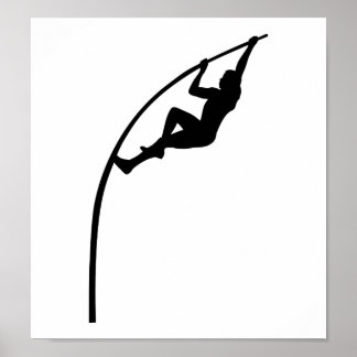 Pole vault athlectics poster