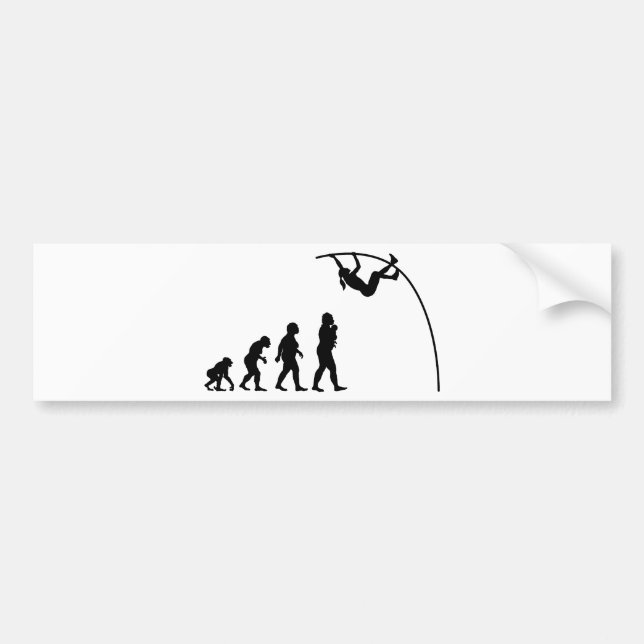Pole Vault Bumper Sticker (Front)