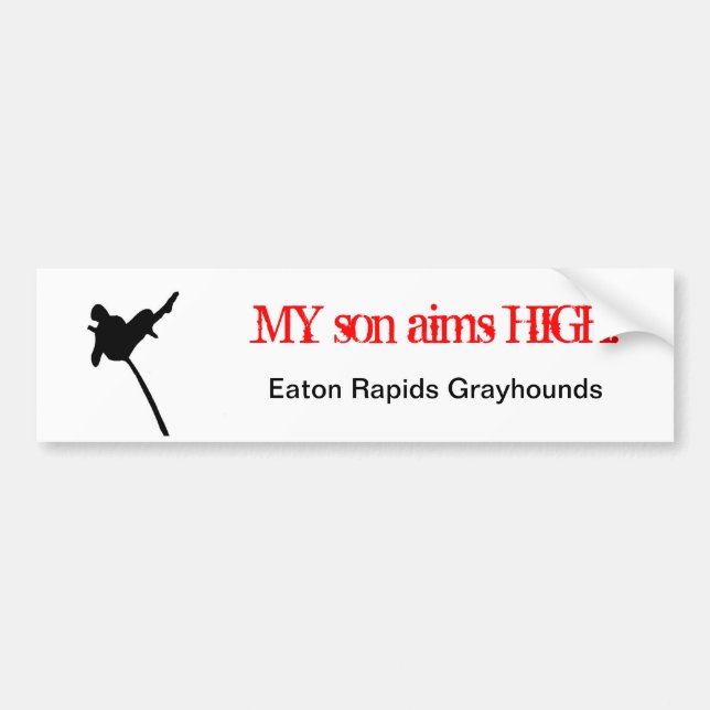 Pole Vault Bumper Sticker (Front)