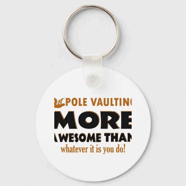 Pole vault designs keychain (Front)