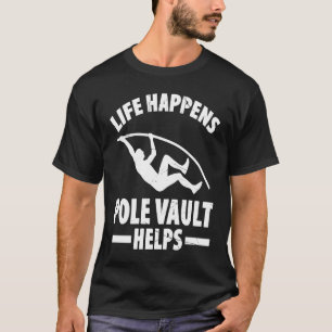 Pole Vault For Athletics Bar High Jumper Track And T-Shirt